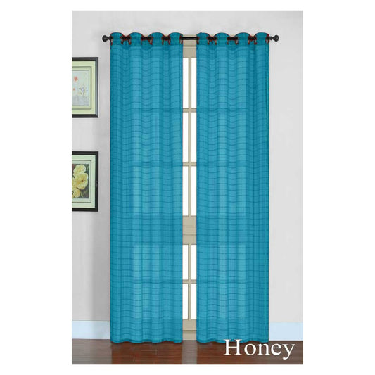 Honey Sheer Teal Panel