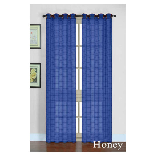 Honey Sheer Royal Blue Panel