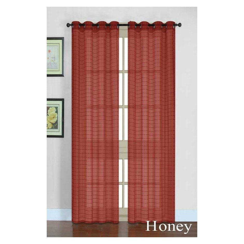 Honey Sheer Burgundy Panel