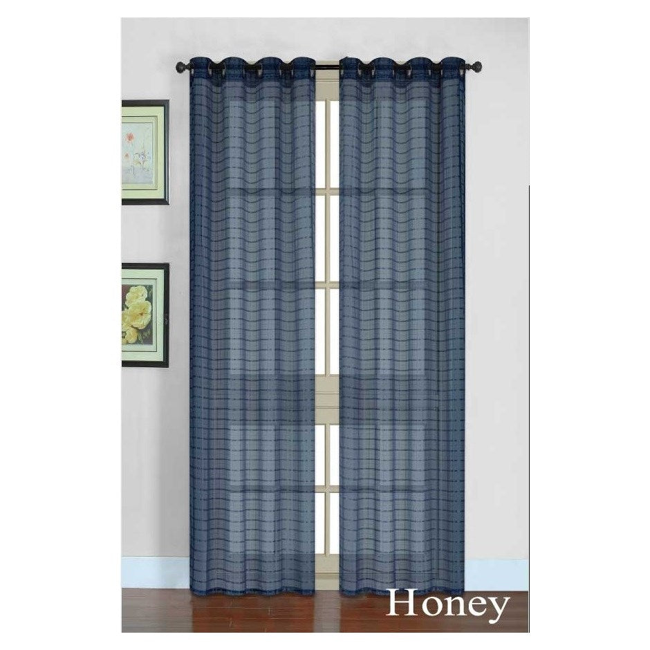 Honey Sheer Navy Panel