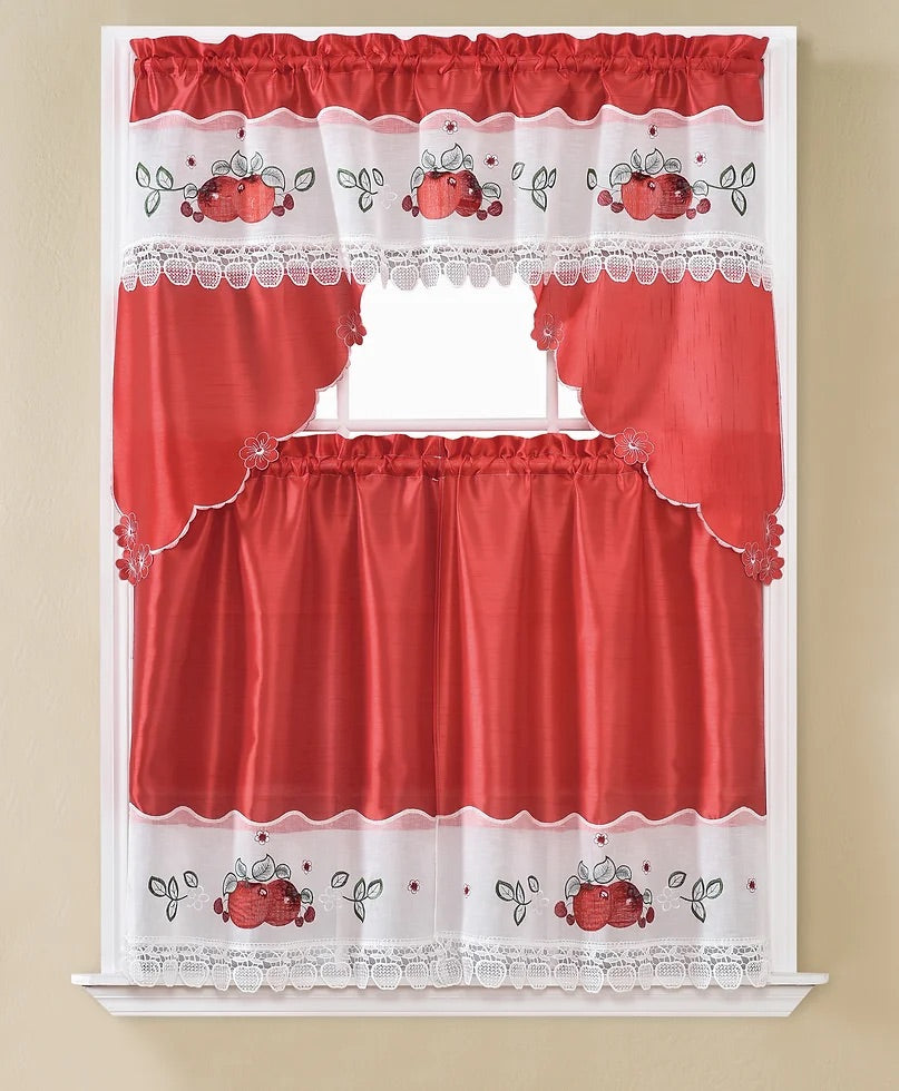 Kitchen Curtain Apple