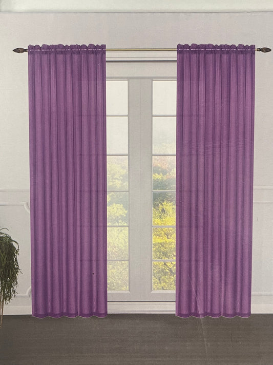 Panel transparente morado