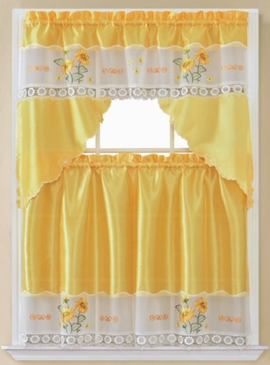 Kitchen Curtain Sunflower