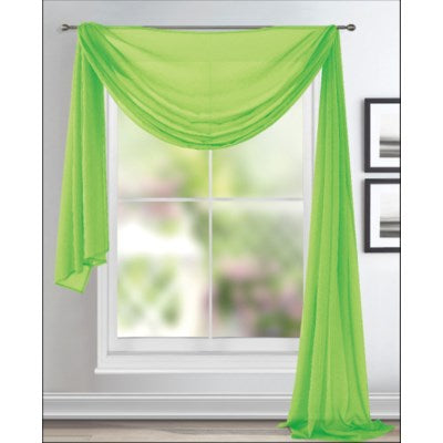 Sheer Scarf Lime Green