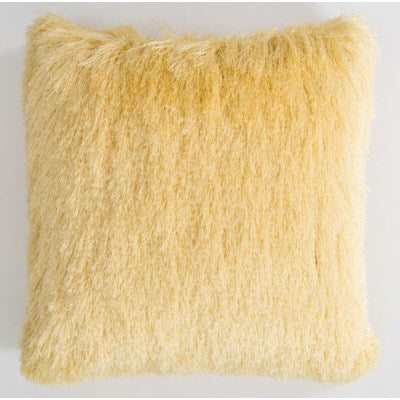 Shaggy Pillow L Yellow