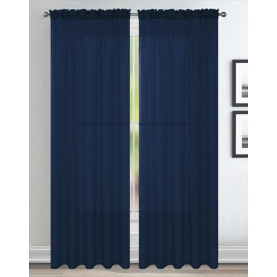 Sheer Panel Navy Blue