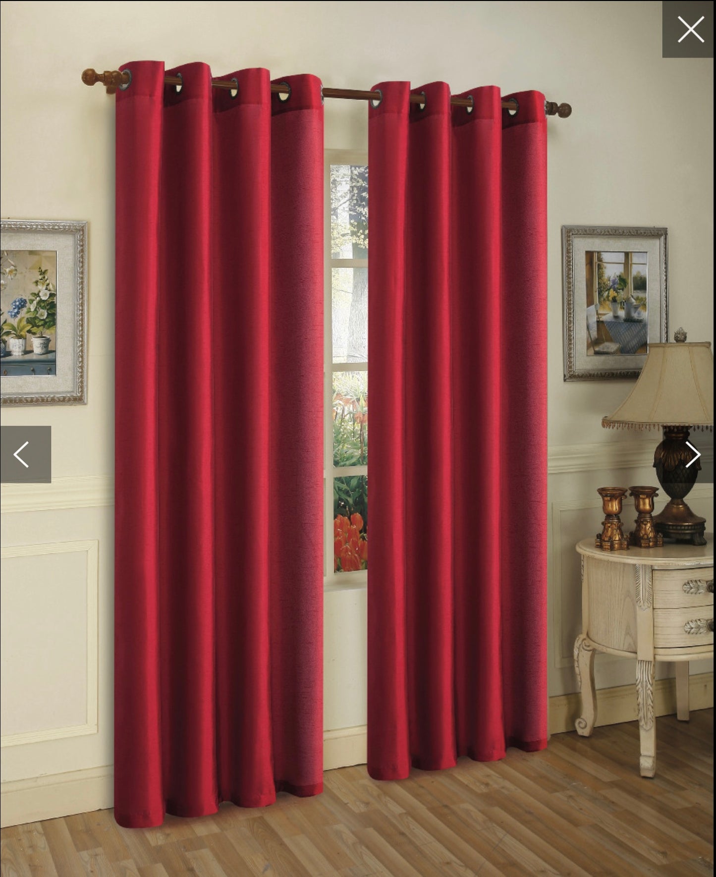 Grommet Panel Red Collection