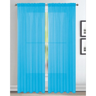 Sheer Panel Turquoise