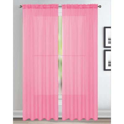 Sheer Panel  Pink