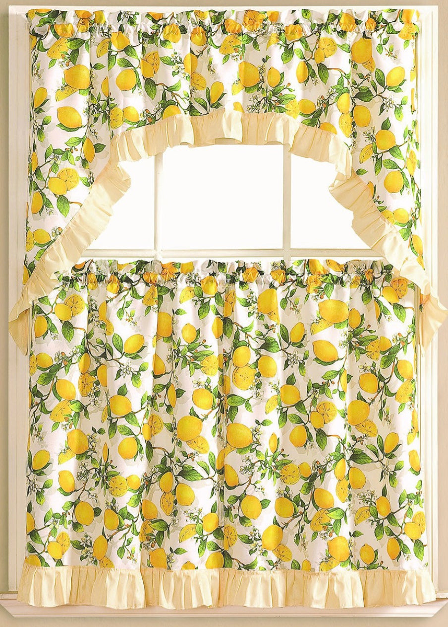 Kitchen Curtain Lemon